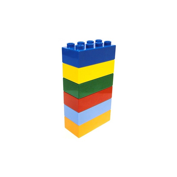 6 lego bricks