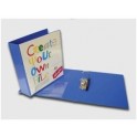 Donau Lever Arch File with Clear Overlay 75mm - Blue
