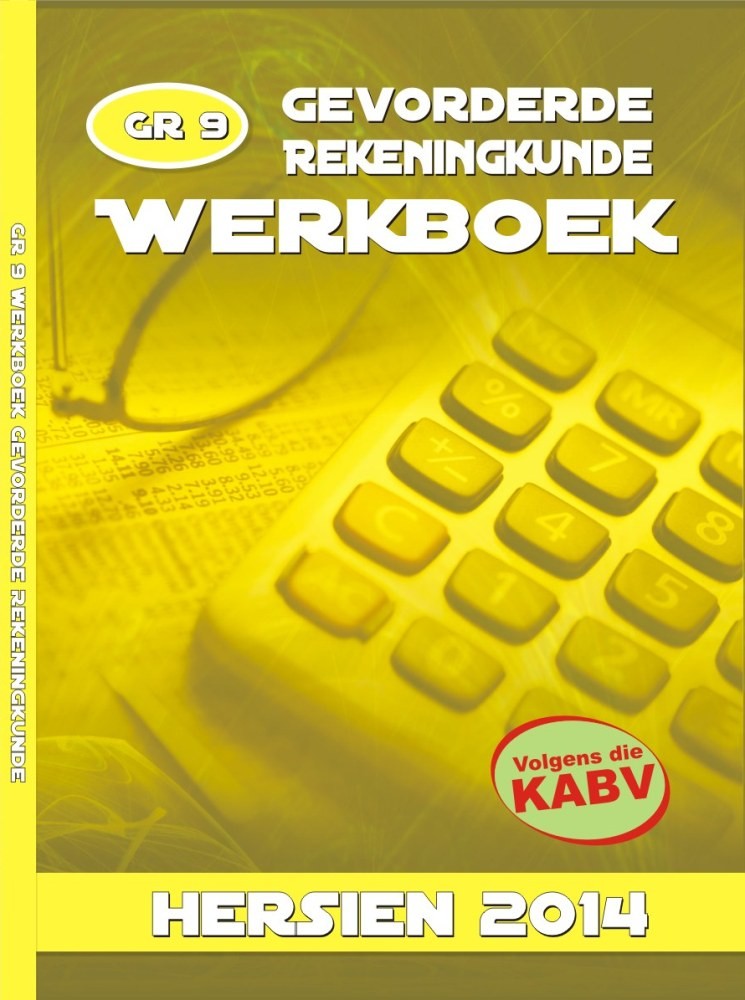 Lucem Gevorderde Rekeningkunde Werkboek Gr 9 9780980273069