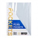 Meeco A4 Filing Pockets 30 Micron Clear 100pc