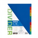 Meeco Index 140 Micron Multi Colour 1 - 10 Printed
