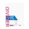 Meeco Indexes Board 160gsm White 10 Tab Plain