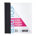 Meeco A4 Slide Binder Folder Black 5s