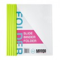 Meeco A4 Slide Binder Folder Neon Yellow 5s