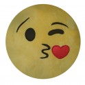 Emoji Pillow - Blowing a Kiss 35cm